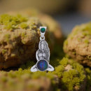 Sterling Silver Gaia with Azurite & Malachite FB1122 🌿