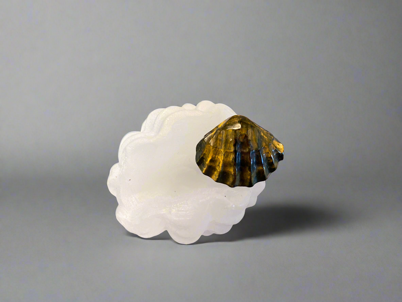 Shell carvings, finely detailed in assorted stones FB2133
