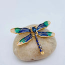 Dragonfly Enamel Sparkle Brooch FB2186 π
