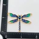Dragonfly Enamel Sparkle Brooch FB2186 π