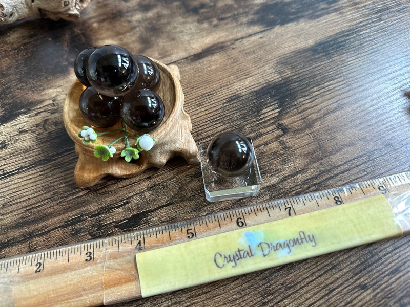 Smoky Quartz Spheres, Small for Grounding, Protection FB1892