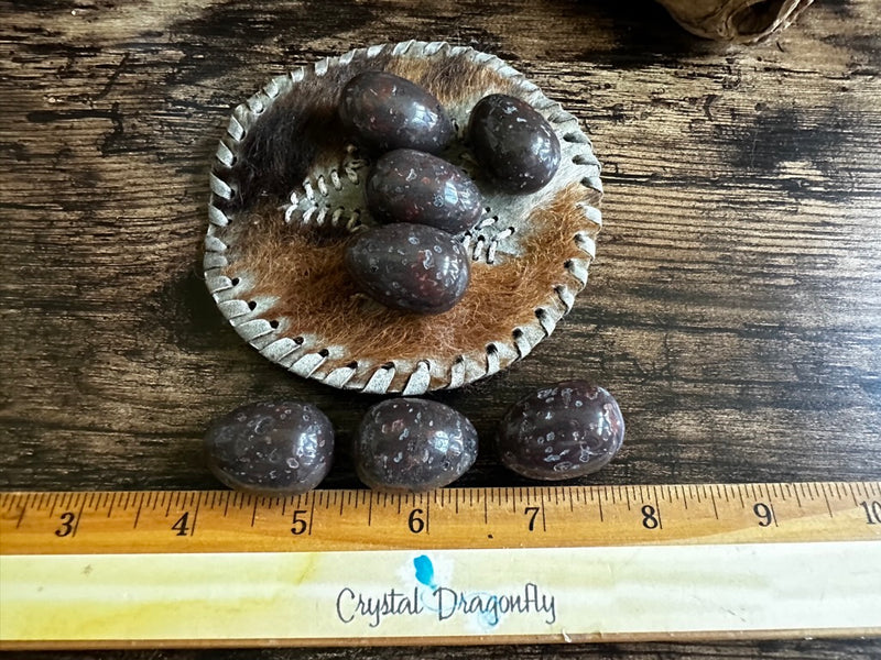 Mini Jasper Eggs for grounding, strength, courage and endurance FB1923