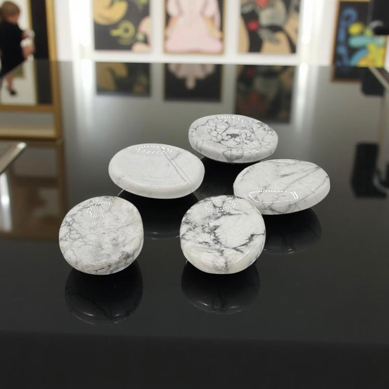 White Howlite Worry Stones FB3040 🌸