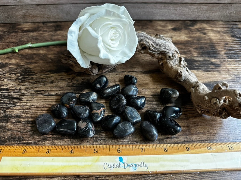 Tumbled Black Onyx - Emotional Strength, Happiness,Joy, Protection & Focus