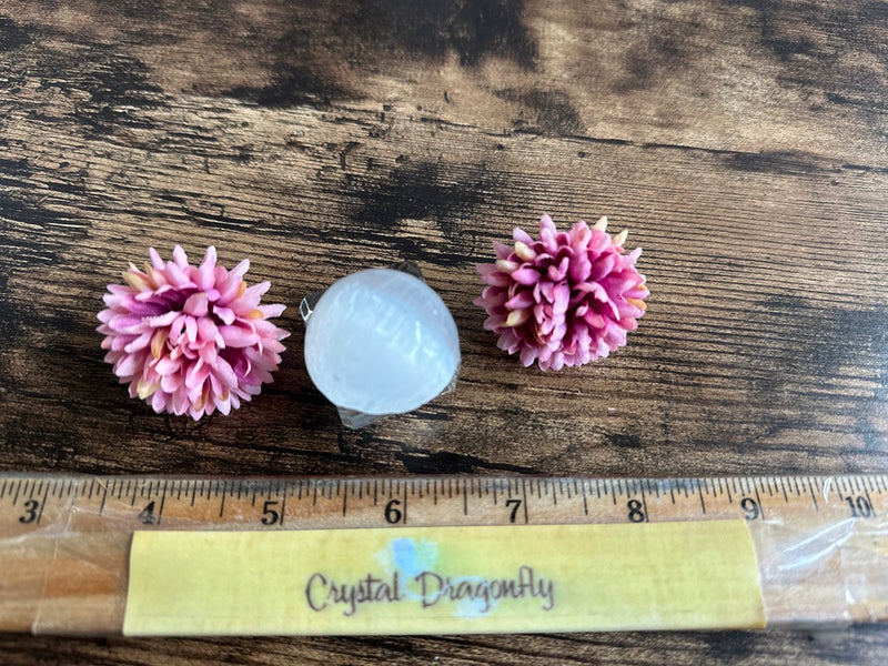 Selenite Spheres from Morocco, beautiful and crisp energy FB1869