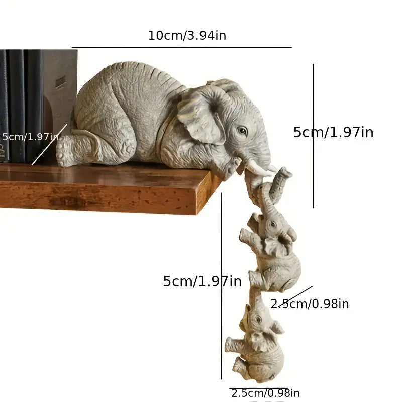 Elephant Mom and Babies Shelf Topper FB3388