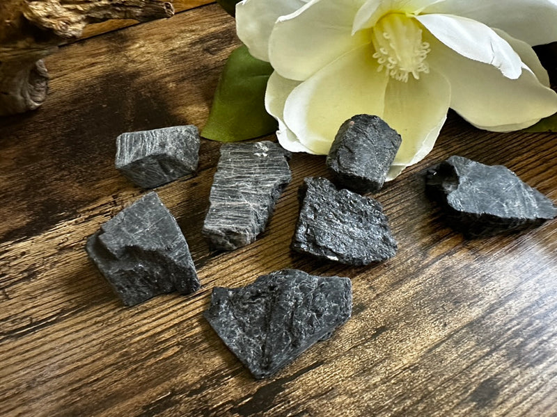 Black Tourmaline Rough for grounding and transmuting negative energy FB2270