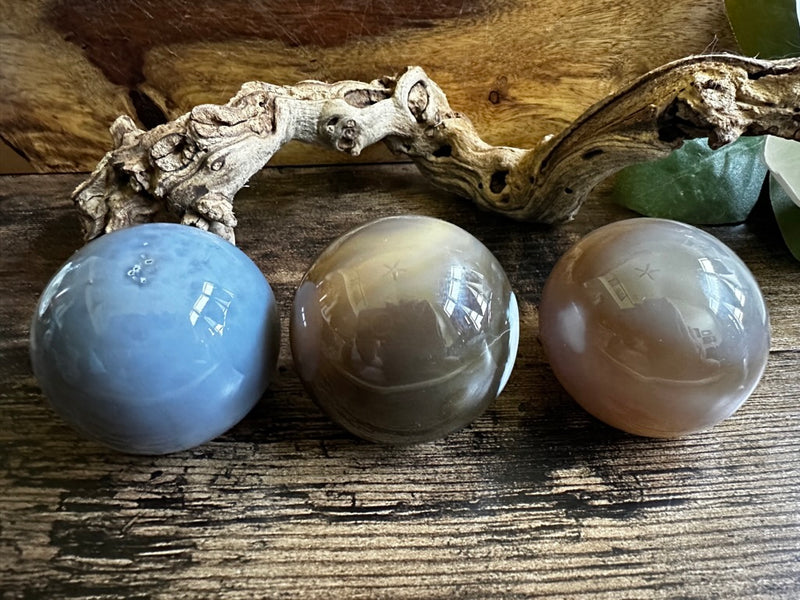 Agate Geode Drusy Spheres for strength, courage, protection, healing FB2110