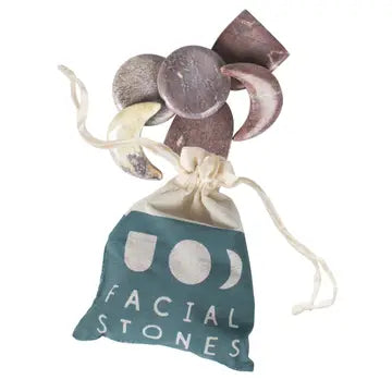 Face Massage Stones with Drawstring Pouch FB3414