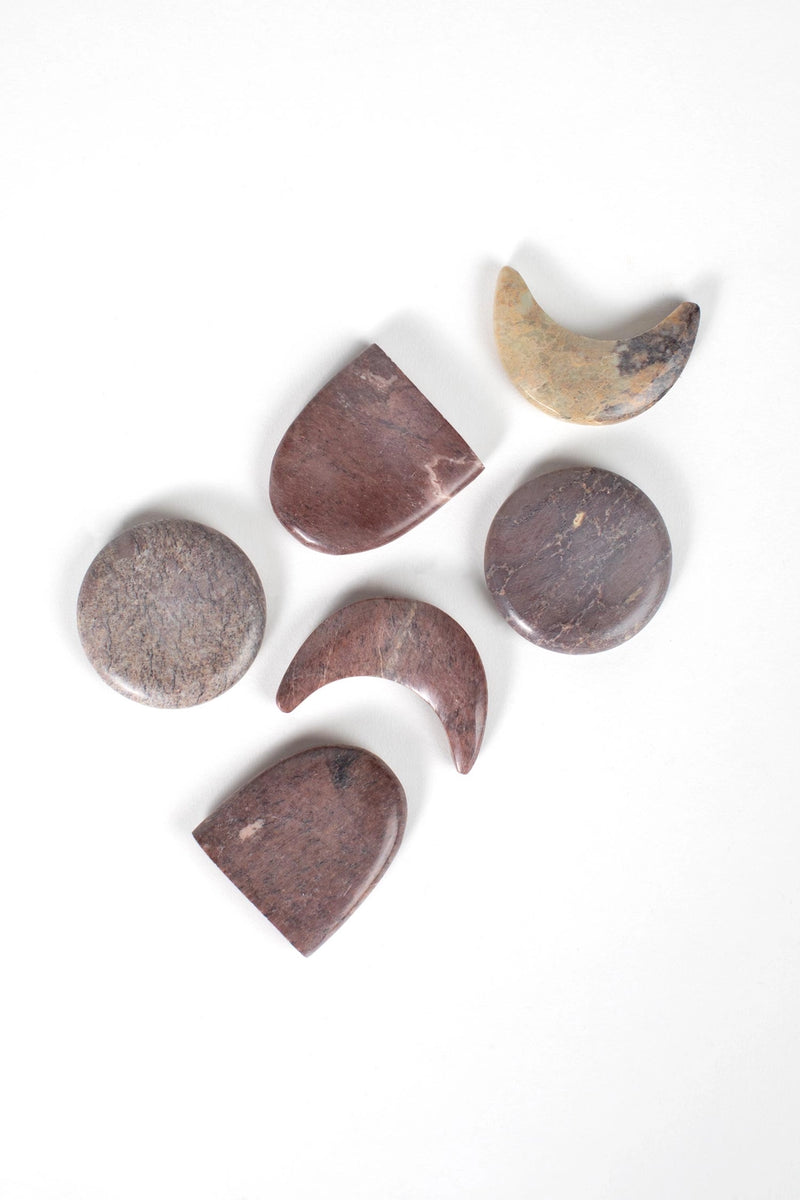 Face Massage Stones with Drawstring Pouch FB3414 💆‍♀️