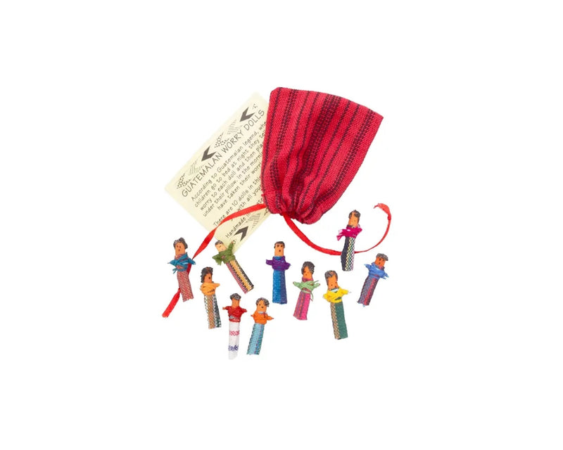 Guatemalan Worry Dolls with Cloth Pouch FB3415