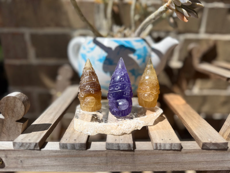 Gnomes, adorable and quirky, Fluorite and Sodalite FB3159