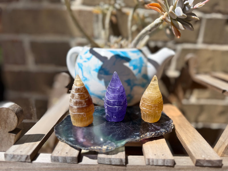 Gnomes, adorable and quirky, Fluorite and Sodalite FB3159