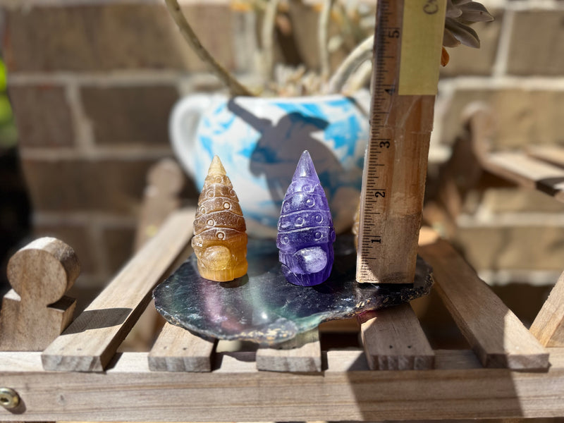 Gnomes, adorable and quirky, Fluorite and Sodalite FB3159