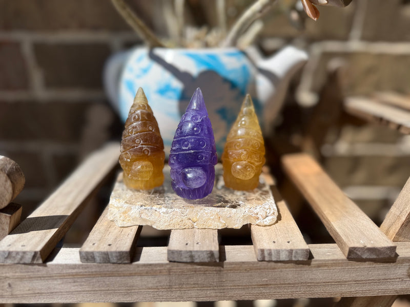 Gnomes, adorable and quirky, Fluorite and Sodalite FB3159