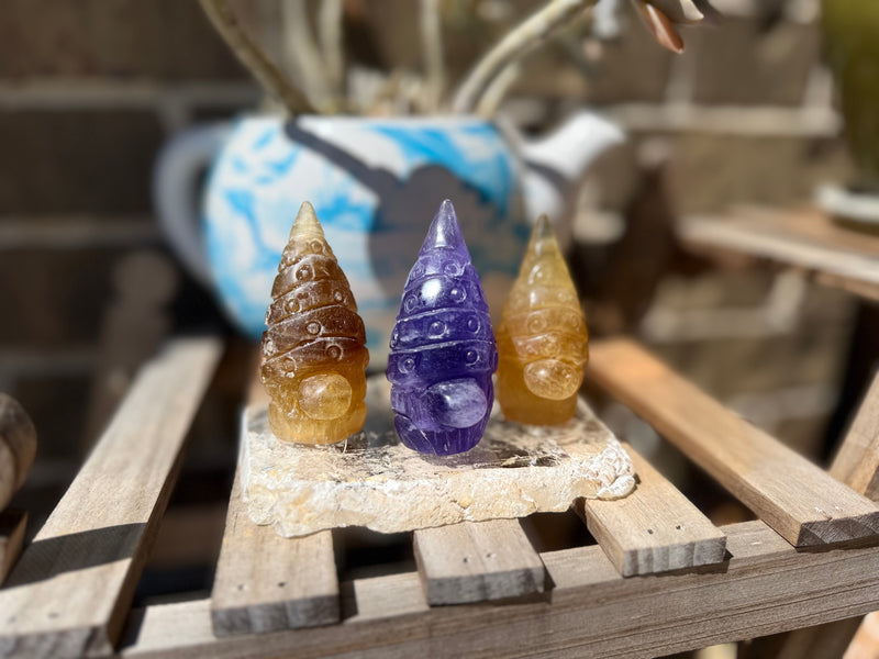 Gnomes, adorable and quirky, Fluorite and Sodalite FB3159