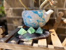 Fluorite Pyramid for self-confidence, education, healing, and imbalances FB2169