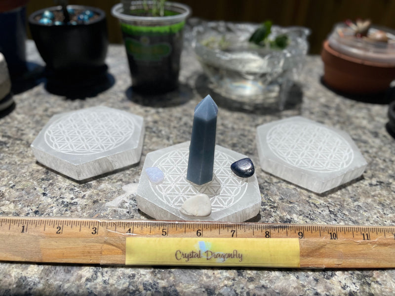 Selenite Thick Etched Display / Charging Plates / Bases FB1553