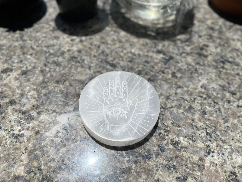 Selenite Thick Etched Display / Charging Plates / Bases FB1553