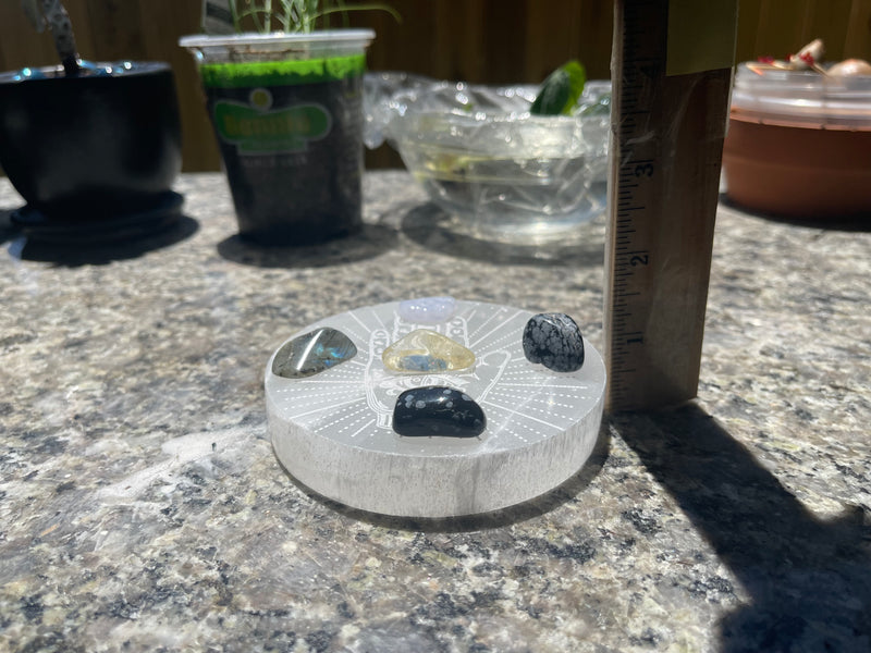 Selenite Thick Etched Display / Charging Plates / Bases FB1553