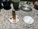 Selenite Etched Round Charging Plates / Bases for crystal grids and display FB1488