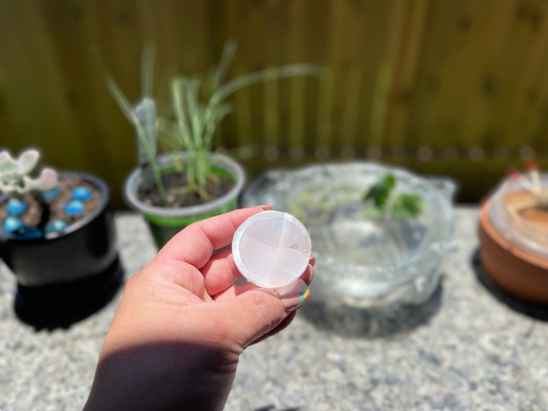 Selenite Round Bowls from Morocco, strong vibration, Angelic Realm FB3143