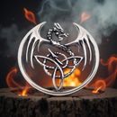 Viking Celtic Knot Dragon Titanium Stainless Steel Pendant FB1710 🐉
