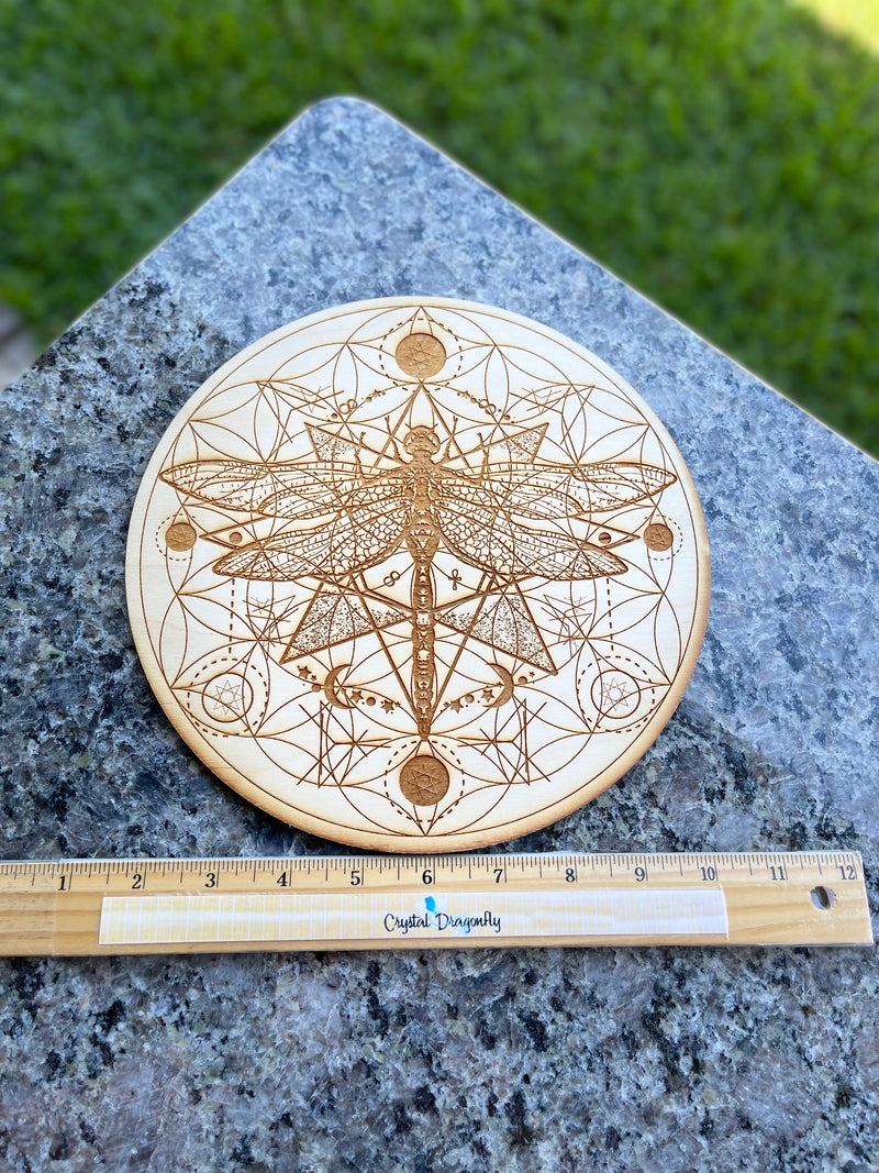 Wood Cut Out Crystal Grid Bases - FB2982