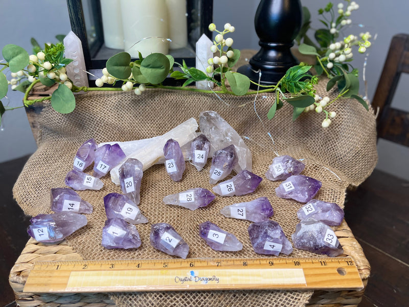 Amethyst Natural Points, A Quality, for tranquility, calm and serenity FB2018