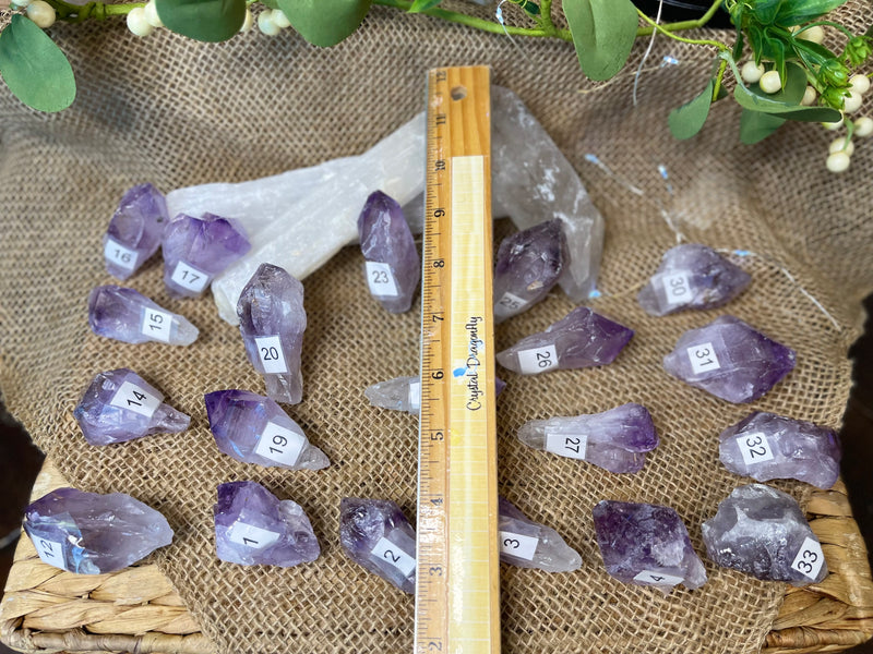 Amethyst Natural Points, A Quality, for tranquility, calm and serenity FB2018