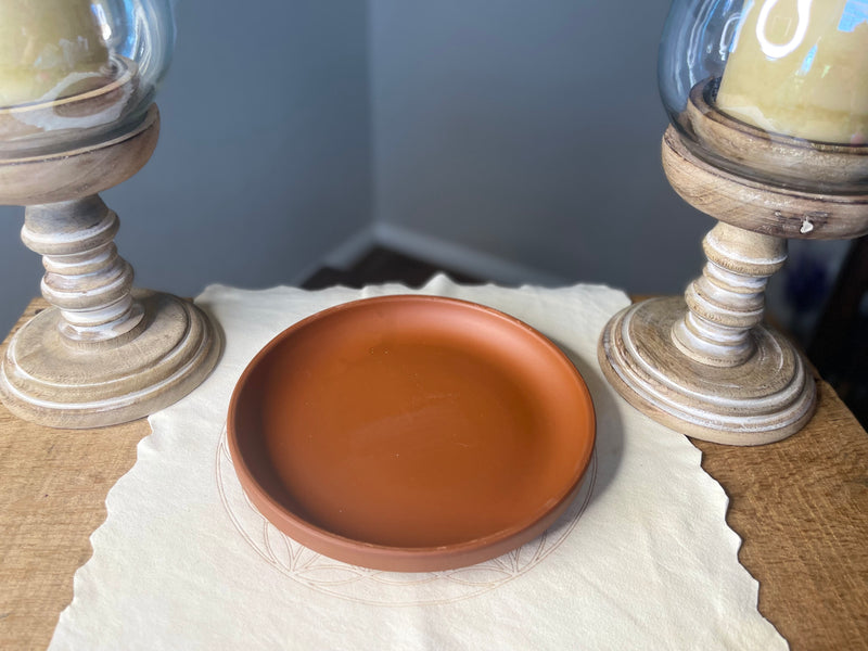 Terracotta Base / Round Dish with Lip FB2012