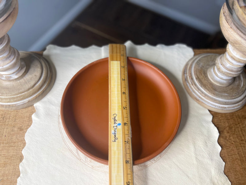 Terracotta Base / Round Dish with Lip FB2012