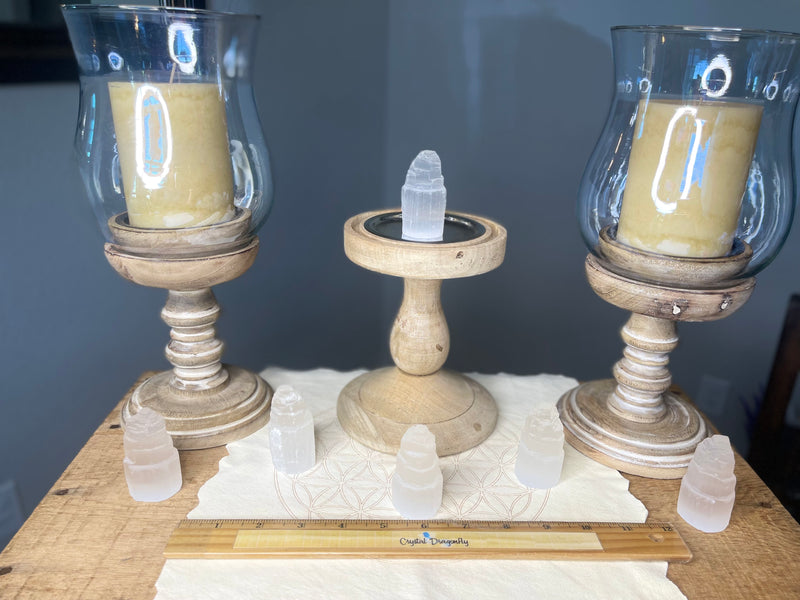 Selenite Tower for positive energy FB3285
