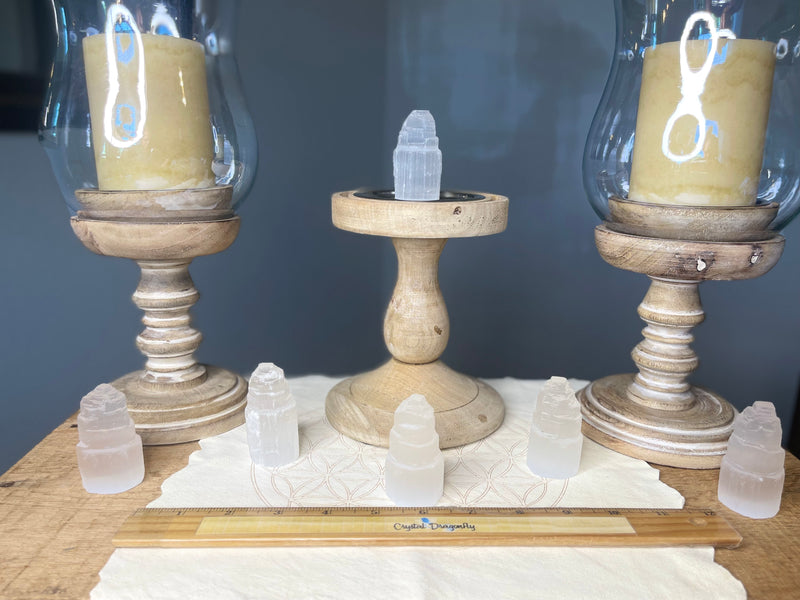 Selenite Tower for positive energy FB3285