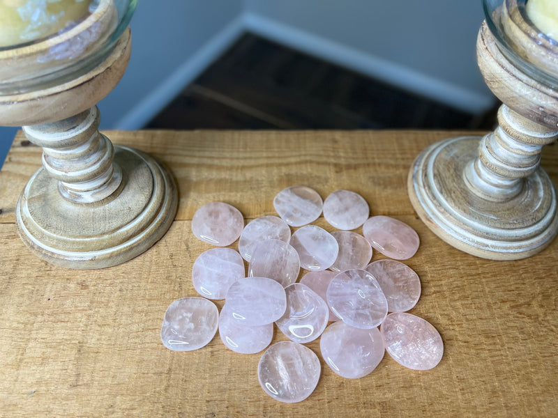 Rose Quartz Pocket (Soothing) Stone for comfort, calm, love & nurturing FB1779