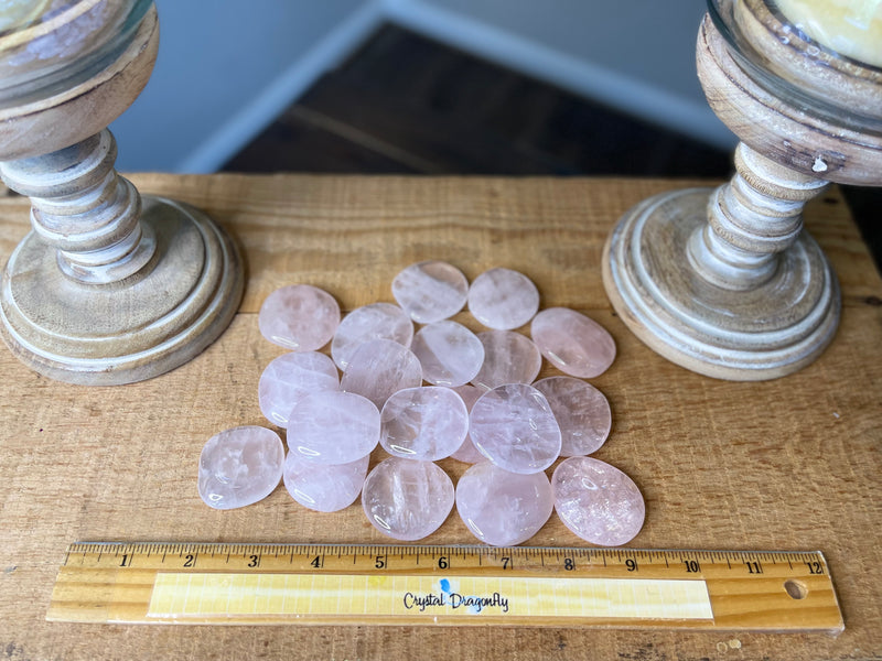 Rose Quartz Pocket (Soothing) Stone for comfort, calm, love & nurturing FB1779