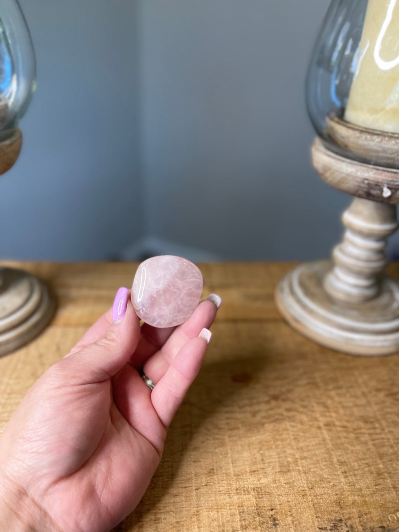 Rose Quartz Pocket (Soothing) Stone for comfort, calm, love & nurturing FB1779