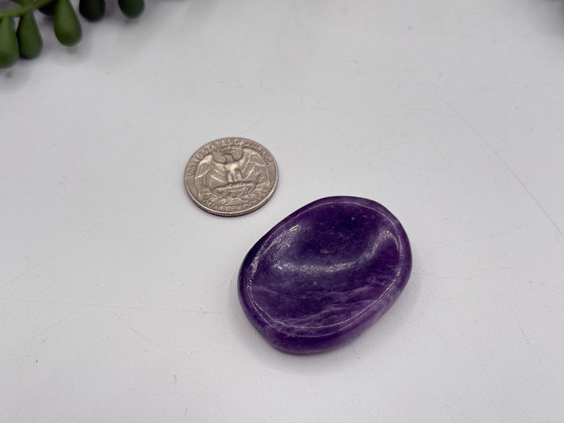 Lepidolite Agate Worry Stones FB3036 💛