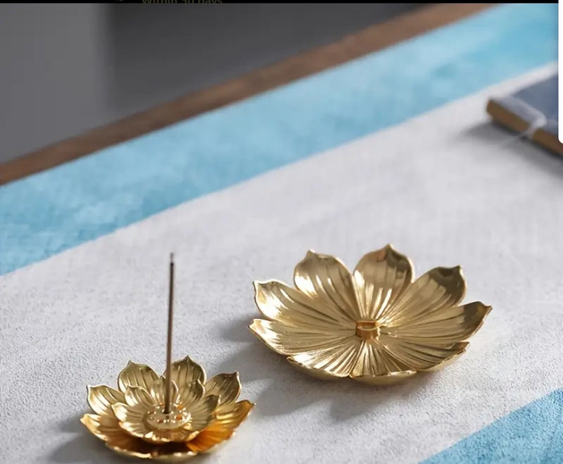 Golden Lotus Incense Holder FB3390