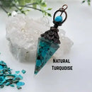 Gemstones with Copper in Orgonite Pendulum FB1853 💦