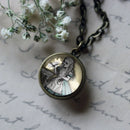 Alice "Drink Me" Glass Cabochon Double Sided Necklace FB2602 ๐ฆ