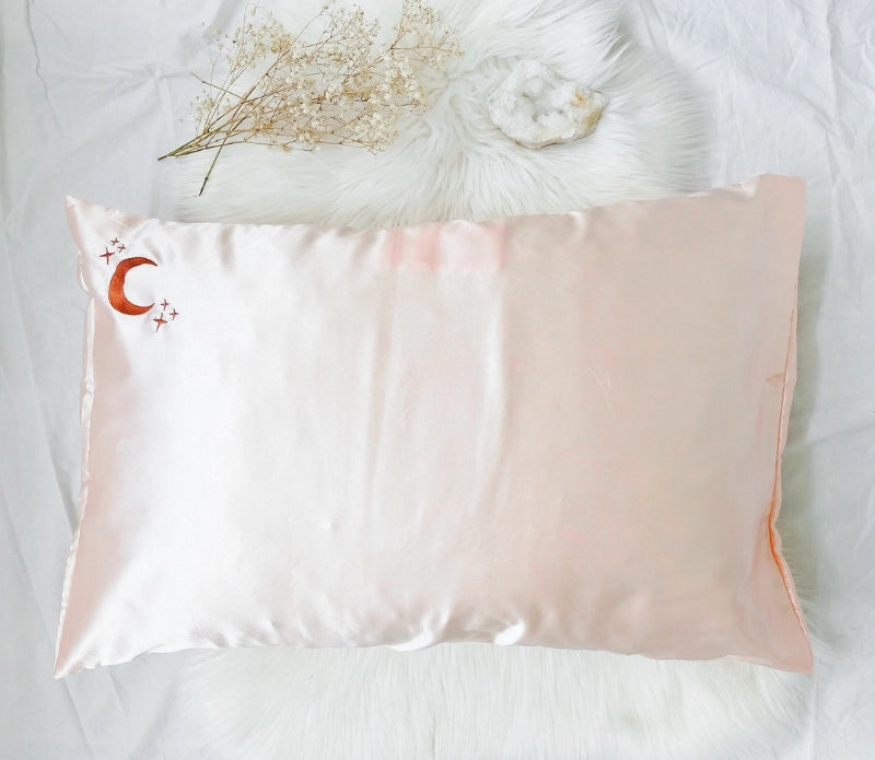 Crystal Dreams Silk Pillowcase with Gem Pocket FB3404