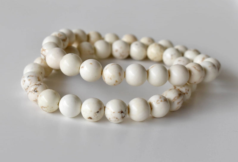 White Howlite and Copper Bracelet, Assorted Sizes and Charms FB3351 💛