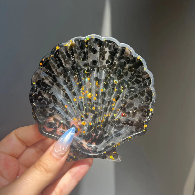 Seashell Gemstone Chip & Resin Bowl, personal altar or sacred space FB2984