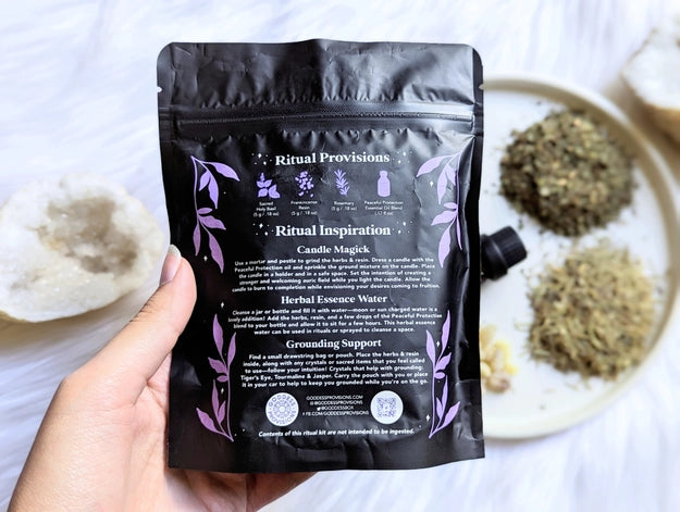 Sacred Spirits Ritual Kit, herbs, oil blend, booklet FB3310 🌱