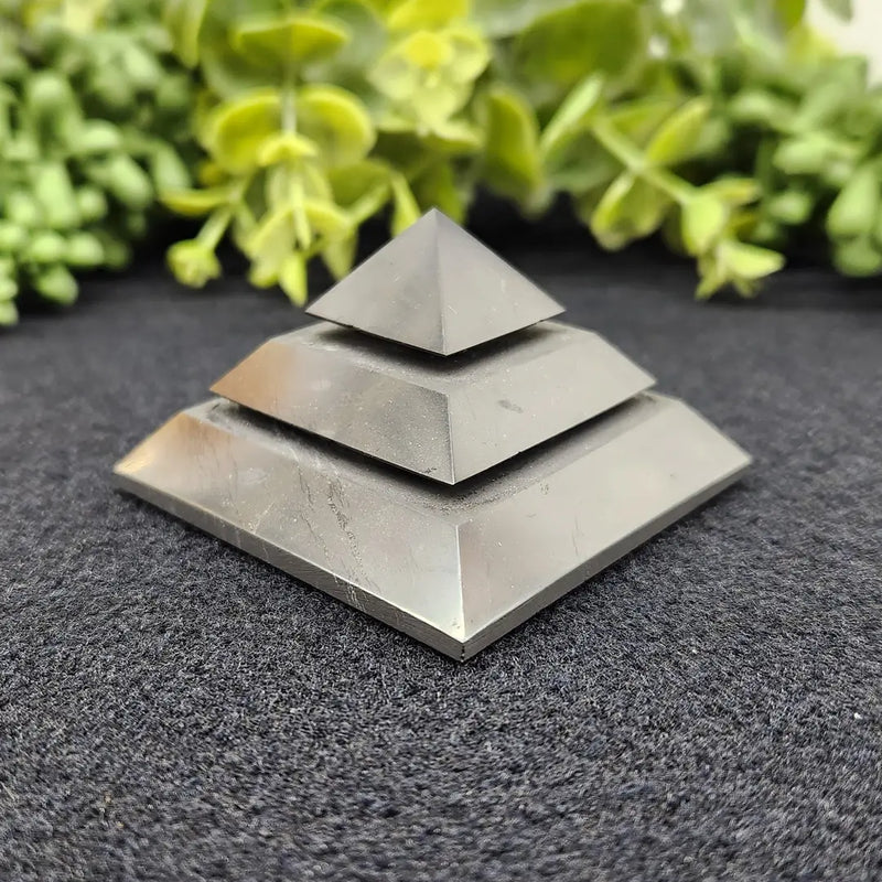 Shungite Sakkara Pyramid, powerful healing crystal for protection FB2180