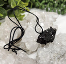 Shungite Elite / Noble Rough Pendant with Cord FB2514 🐦⬛