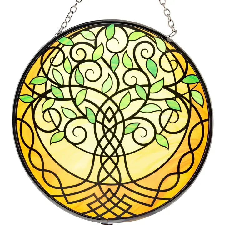 Glass Sun Catcher, Metatron, Tree of Life or Chakra Sri Yantra, FB1818 🎀