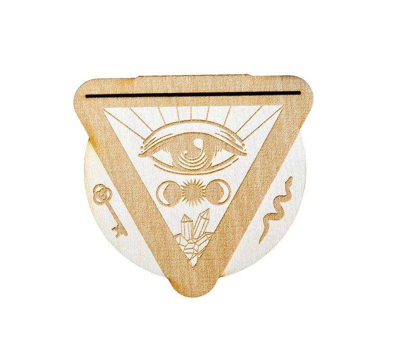 Third Eye Wood Tarot / Oracle Card Holder FB1378