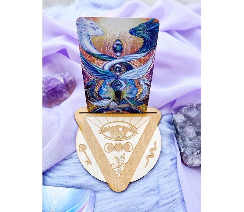 Third Eye Wood Tarot / Oracle Card Holder FB1378 💦